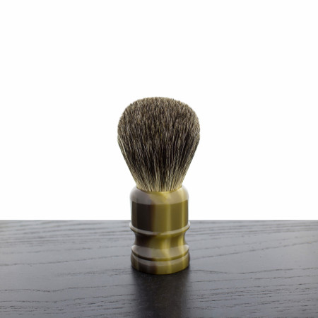 WCS Tortoiseshell Torch Shaving Brush, Pure Badger